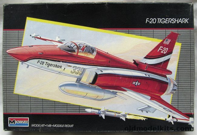 Monogram 1/48 Northrop F-20 Tigershark, 5445 plastic model kit